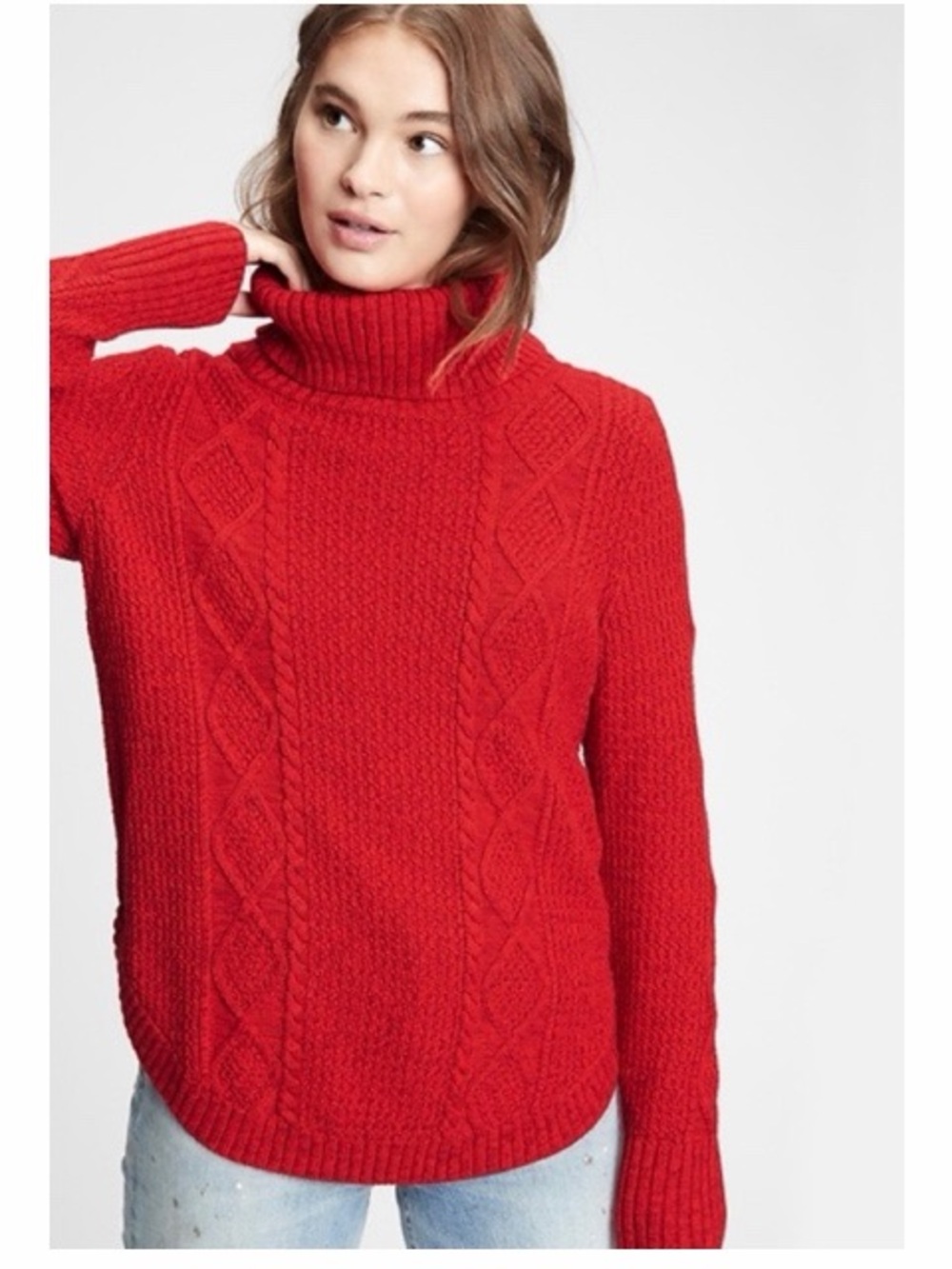 Gap Cable Knit Turtleneck Sweater NWT